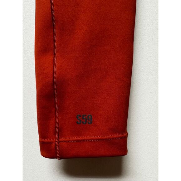 SPLITS59 Tread High Waist Techflex 7/8 Legging in Rust, Sz S - Picture 7 of 10